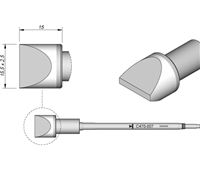 C470007 - Cartridge Chisel 15,5X2,5 T470 Heavy Duty Iron Tip