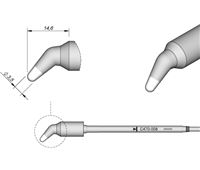 C470008 - Cartridge Bent dia. 3,5 T470 Heavy Duty Iron Tip
