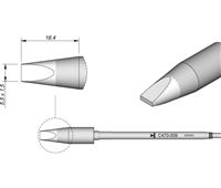 C470009 - Cartridge Chisel  5,5X1,5 T470 Heavy Duty Iron Tip