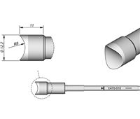 C470010 - Cartridge Pin/Connector R.8 T470 Heavy Duty Iron Tip