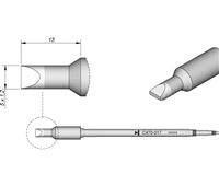 C470017 - Cartridge Chisel  5X1,2 T470 Heavy Duty Iron Tip