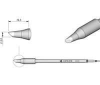 C470019 - Cartridge Bevel dia. 3,5 T470 Heavy Duty Iron Tip