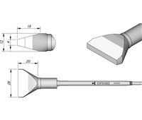 C470022 - Cartridge Chisel 28x4 T470 Heavy Duty Iron Tip