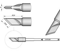 C470061 - Cartridge Knife 10,6 T470 Heavy Duty Iron Tip