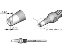 C560004 - Desoldering Tip dia. 1,3 x dia. 3,2 DR560 Desoldering Iron Tip