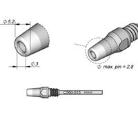 C560015 - Desoldering Tip dia. 3 DR560 Desoldering Iron Tip