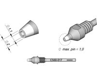 C560017 - Desoldering Tip dia. 1,1 DR560 Desoldering Iron Tip