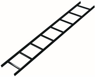 CABLE LADDER, 6'X12",BLK, 1 PC