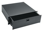 4 SPACE (7") RACK DRAWER, BLACK BRUSHED FINISH