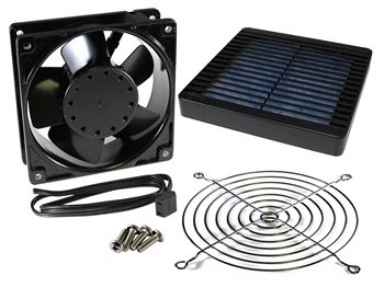 FAN & FILTER Kit, 120mm, BLACK