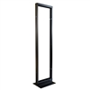 44U 2-Post Open Frame Rack 19" Rack Mounting 10-32 Double Tapped Rails 1200lbs weight capacity