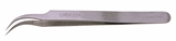 Tweezer Curved, Micro Fine, Anti-magnetic, Stainless steel