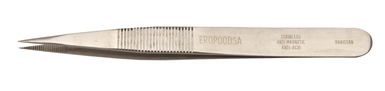 Tweezer straight, Micro Fine, Anti-magnetic, Serrated tips and outside handles