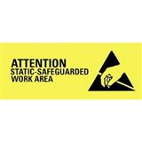 SCS ESD Warning Sign, 4 in. x 10 in.