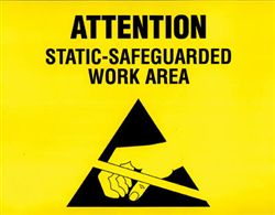 SCS ESD Warning Sign, 8.5 in. x 11 in.