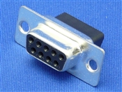 Connector.  D-Sub 9 pin crimp socket