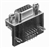 Connector.  D-Sub 15 pin plug right angle PC mount