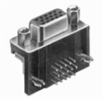 Connector.  D-Sub 37 pin socket right angle PC mount
