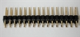 Connector header.  Male breakable.  40 position single row straight