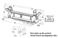 Connector header box.  Straight male with latch.  14 position