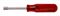 1/4" x 3 1/8" Full Hollow Shaft Nutdriver, Red Handle