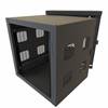 12U Swing-out wall rack cabinet 24in wide, 26.78in deep