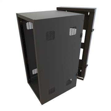 27U Swing-out wall rack cabinet 224in wide, 34.78in deep