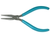 5" Diagonal Thin Long Nose Pliers with Blue Cushion Grips