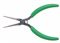 5 1/2" Slim Line Long Needle Nose Pliers with Green Cushion Grips
