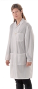 Traditional Lab Coat, OFX-100 fabric, knee-length coat, White, 3pockets