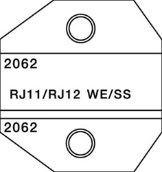 PA2062 DIE RJ11/RJ12-6P6C, 6P4C, 6P2C