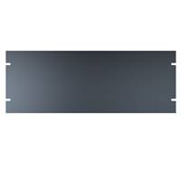 4U steel Flat rack panel Finished in matte black powder paint