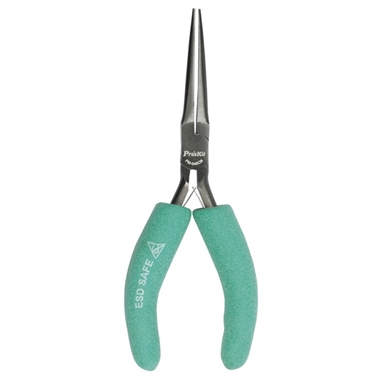 ESD Safe Cushion Grip Pliers - Long Needle Nosed - 6"