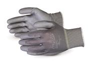 Superior Touch 13-gauge grey Low-linting Polyester String Knit with Polyurethane Palm Coat
