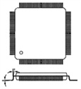 Components for solder practice board.  QFP80 SMT