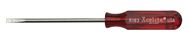 1/8" x 3" Round Blade Pocket Clip Style Screwdriver, Red Handle