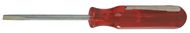3/32" x 2" Round Blade Pocket Clip Style Screwdriver Red Handle Carded