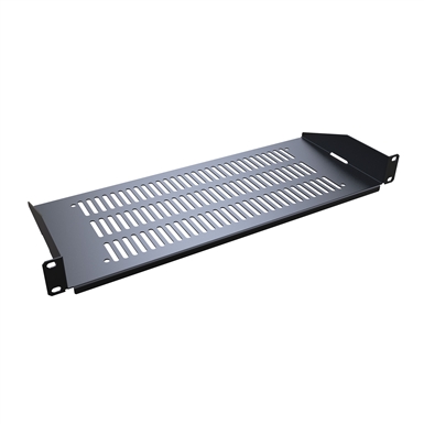 1U VENTED RACK SHELF FLNGS DN 1.75 x 19.00 x 7.00