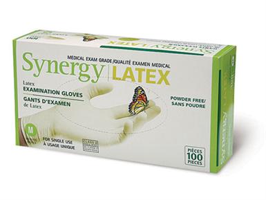 Synergy 5.5 mil. Powder-free Premium Latex Disposable Gloves