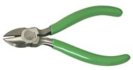 4 1/2" Diagonal Lead Cutter, Handle Coil Spring and Green Cushion Grips