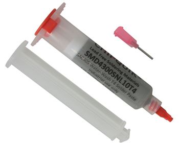 Solder Paste no clean Lead-Free in 10cc syringe 35g water washable (T4)