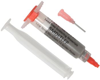 Solder Paste no clean Sn42/Bi57.6/Ag0.4 Low Temp 138C in 5cc syringe 15g (T3)