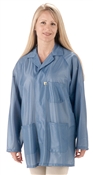 Sterling Lab Coat , OFX-100 fabric, hip-length jacket, White, 3pockets