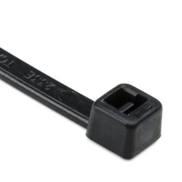 T30R0M4 - Cable Tie, 6" Long, UL Rated, 30lb Tensile Strength, PA66, Black, 1000/pkg