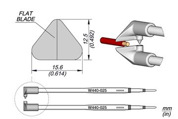 W440025 - Wire Stripper Cartridge Flat Blade