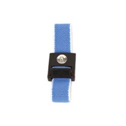 SCS Wrist Strap Adjustable Elastic Fabric Band (Premium Performance) Blue/White, WBB-AFWS