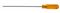 No. 2 Phillips x 10" Extra Long Round Blade Screwdriver, Amber Handle