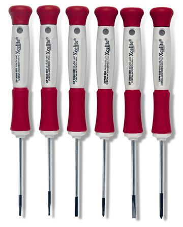 6-Piece Precision Slotted and Phillips Screwdriver Set, ESD Safe