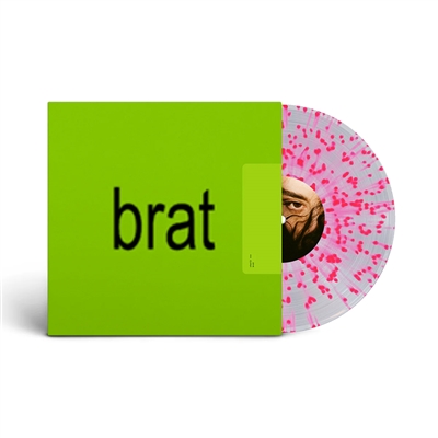 Charli XCX - Brat (Indie Exclusive Limited Edition Clear Pink Splatter Vinyl) - VINYL LP
