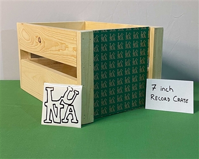 LUNA music Hand-Built 7" single (45s) Wood Crate